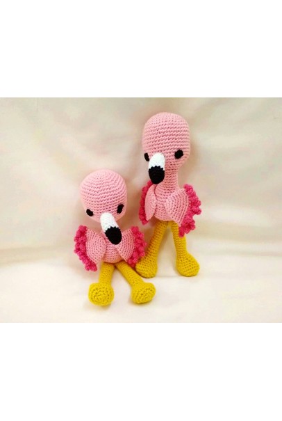  Amigurumi Soft Toy- Handmade Crochet- Flamingo